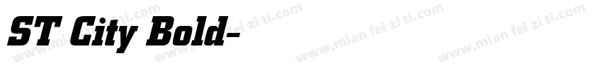 ST City Bold字体转换